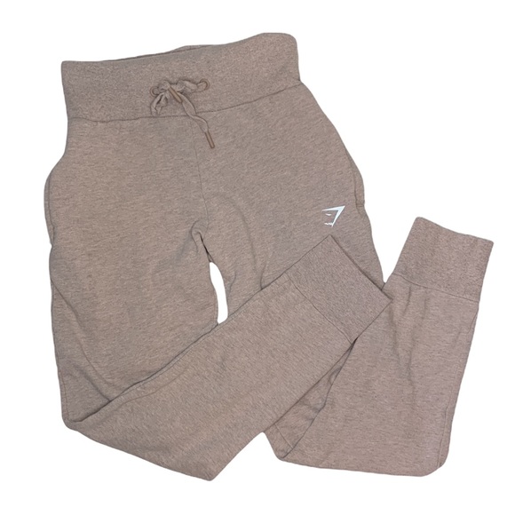 Gymshark Pants - GYMSHARK High Waist Blush Pink Drawstring Joggers SZ M